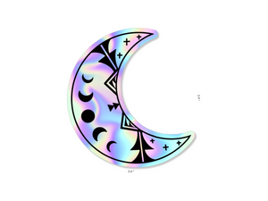 Holographic Moon Sticker