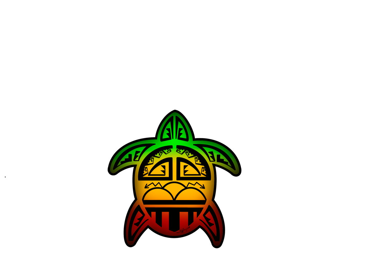 **NEW** Rasta Turtle Sticker โ Sunturquoise