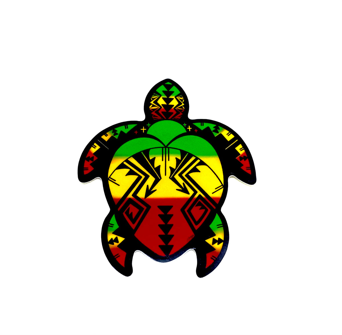 Rasta Turtle Sticker ๐๐ ๏ธ โ Sunturquoise
