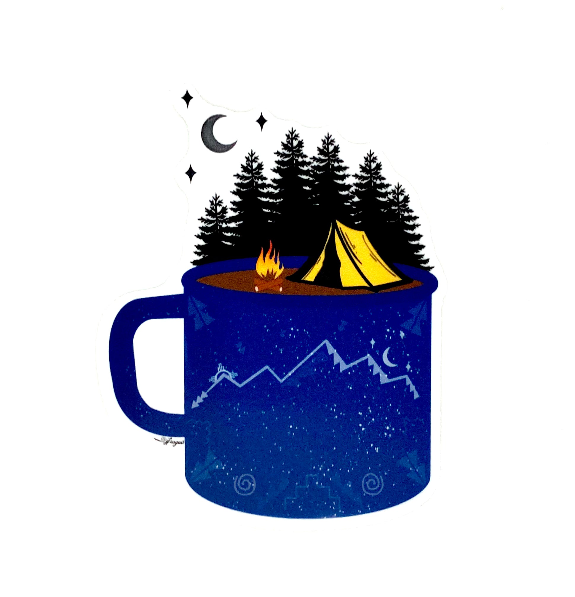 Campfire Mug Sticker
